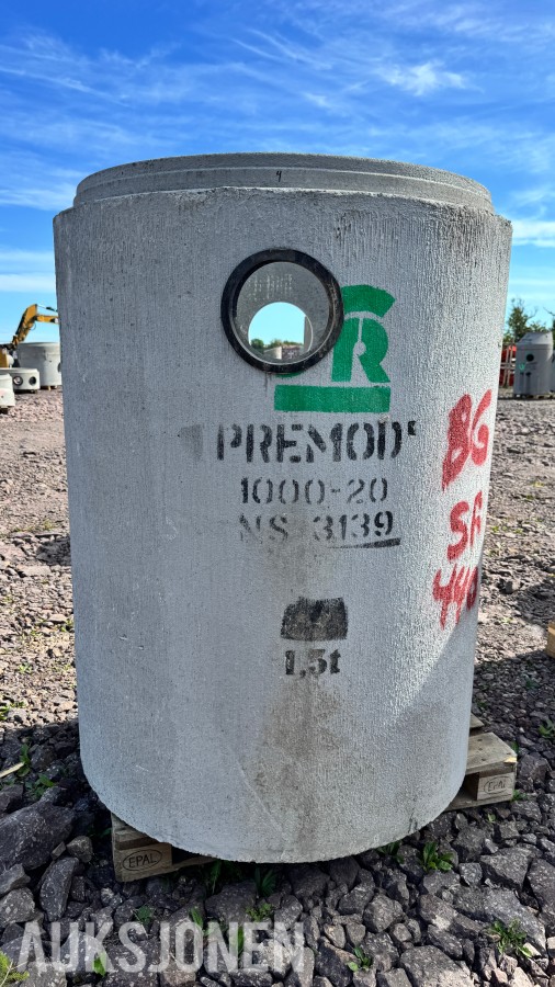 16 stk PreMod sandfang Ø1000 mm med kjegler og dykkere