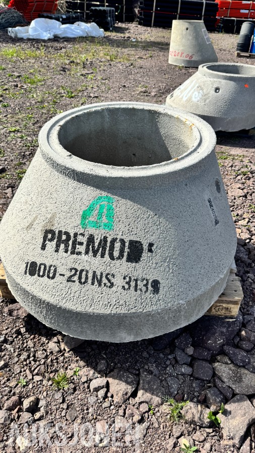 16 stk PreMod sandfang Ø1000 mm med kjegler og dykkere