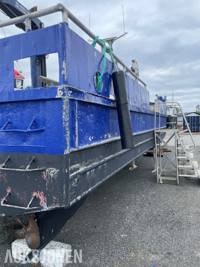 Ørnli Verft arbeidsbåt / aluminiumskatamaran | 9,9 m | 2 x SABB | Kran | Reparasjonsobjekt