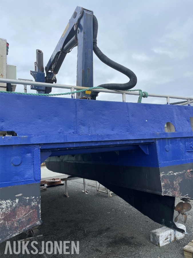 Ørnli Verft arbeidsbåt / aluminiumskatamaran | 9,9 m | 2 x SABB | Kran | Reparasjonsobjekt
