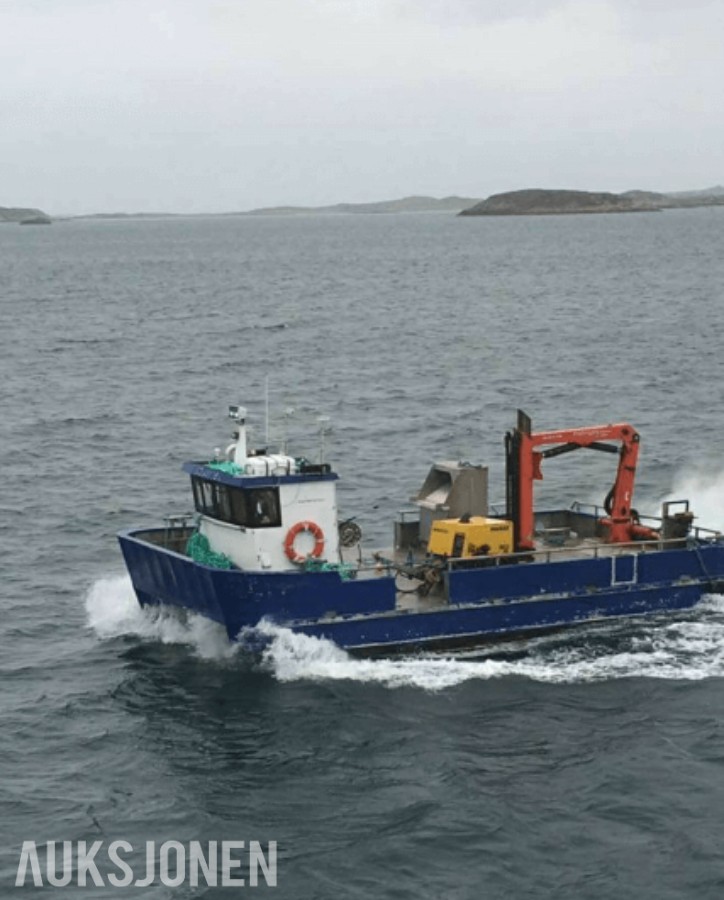 Ørnli Verft arbeidsbåt / aluminiumskatamaran | 9,9 m | 2 x SABB | Kran | Reparasjonsobjekt