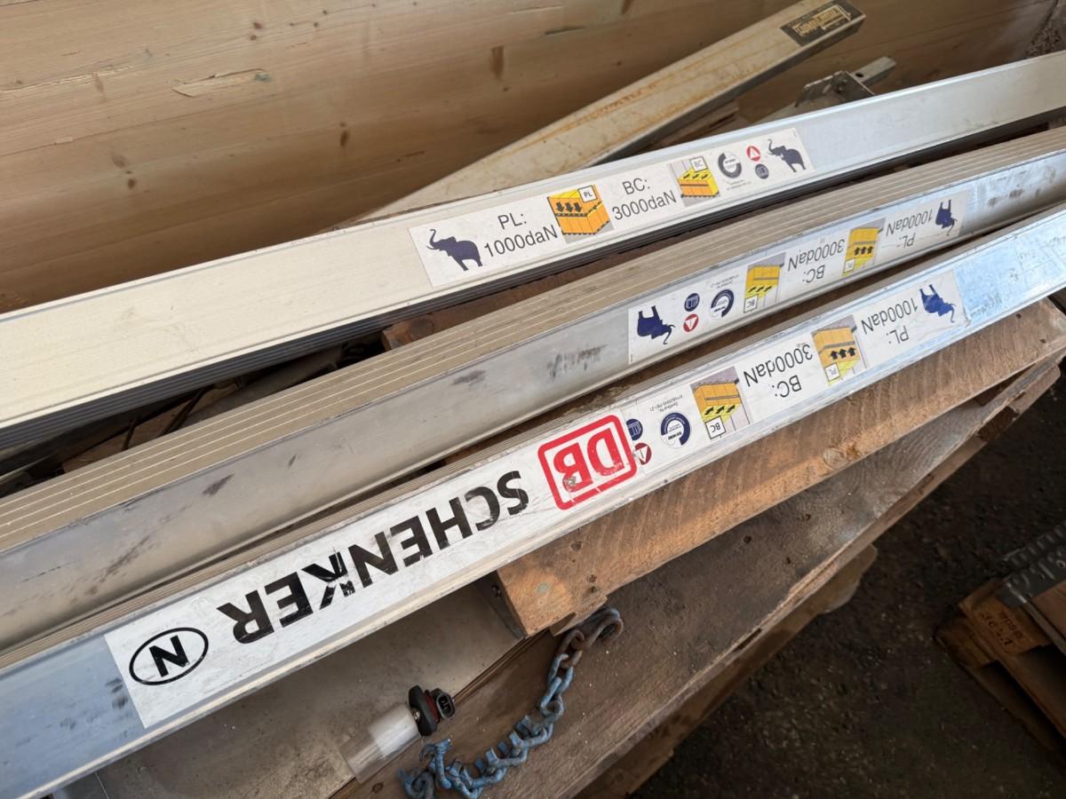 Lastebommer / sperrebommer i aluminium – 3 stk
