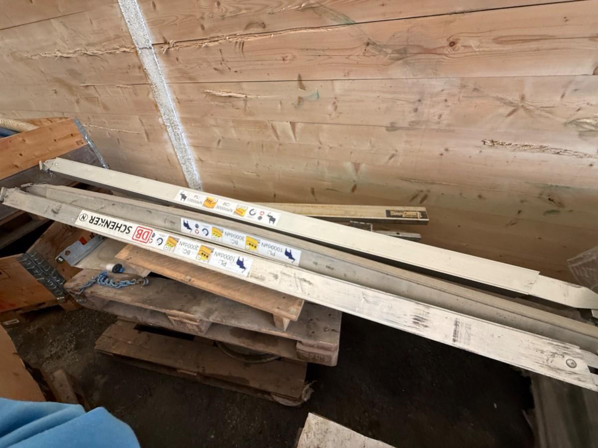 Lastebommer / sperrebommer i aluminium – 3 stk