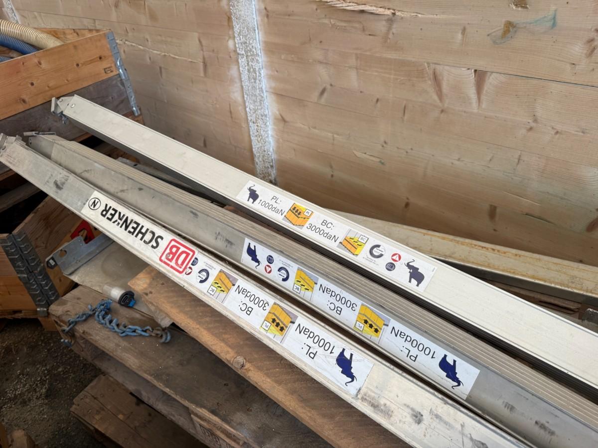 Lastebommer / sperrebommer i aluminium – 3 stk