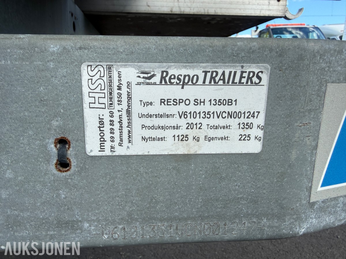 2012 Respo SH 1350B1 stillashenger med stillasdeler