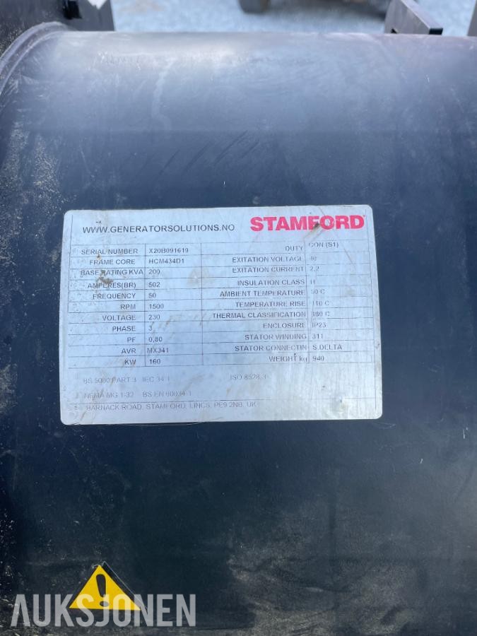 2019 Stamford UL 1446 generator