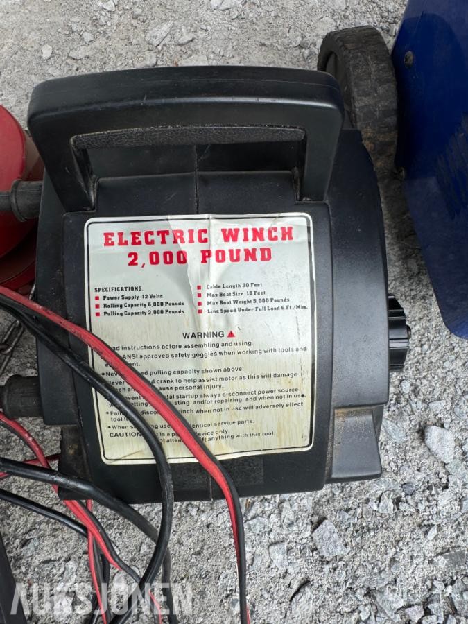 Vinsj, talje og batterilader Brukt