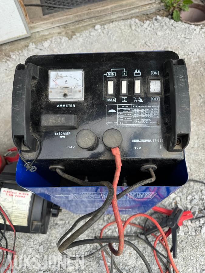 Vinsj, talje og batterilader Brukt