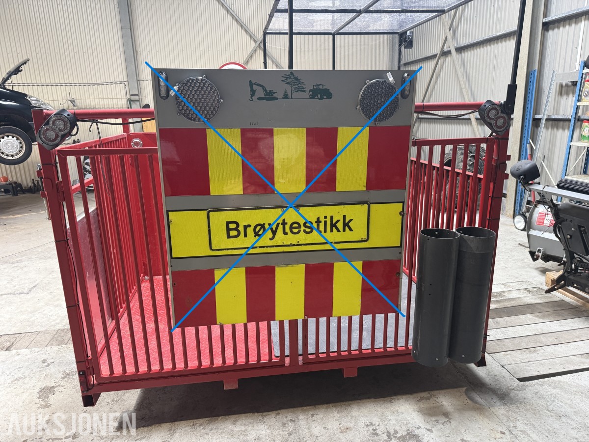 Arbeidsbur for utplassering av brøytestikker