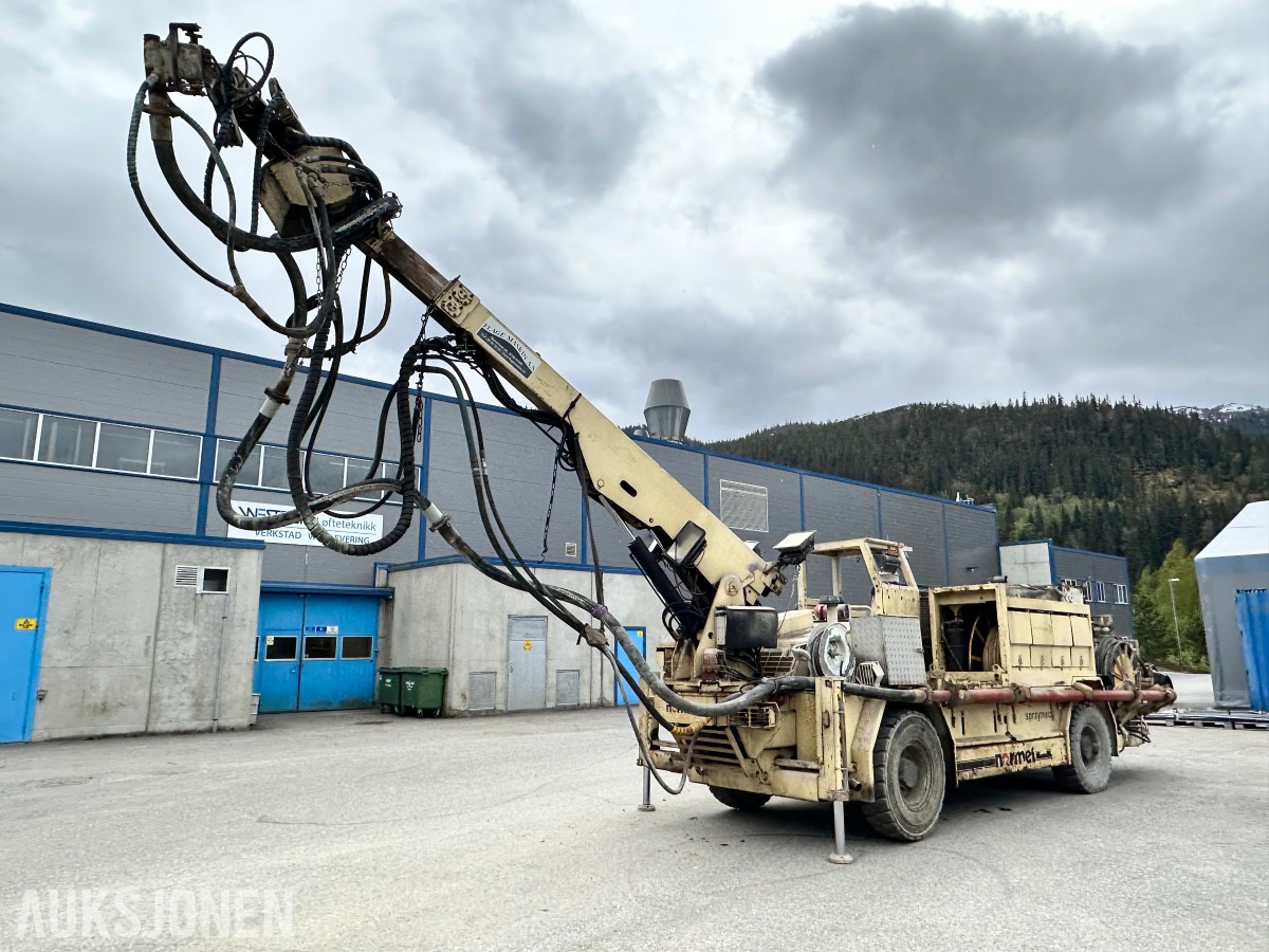 2008 Normet Spraymec 710 WPC tunnel-/sprøytebetongrigg, 4377 timer