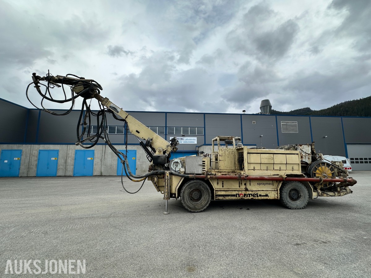 2008 Normet Spraymec 710 WPC tunnel-/sprøytebetongrigg, 4377 timer