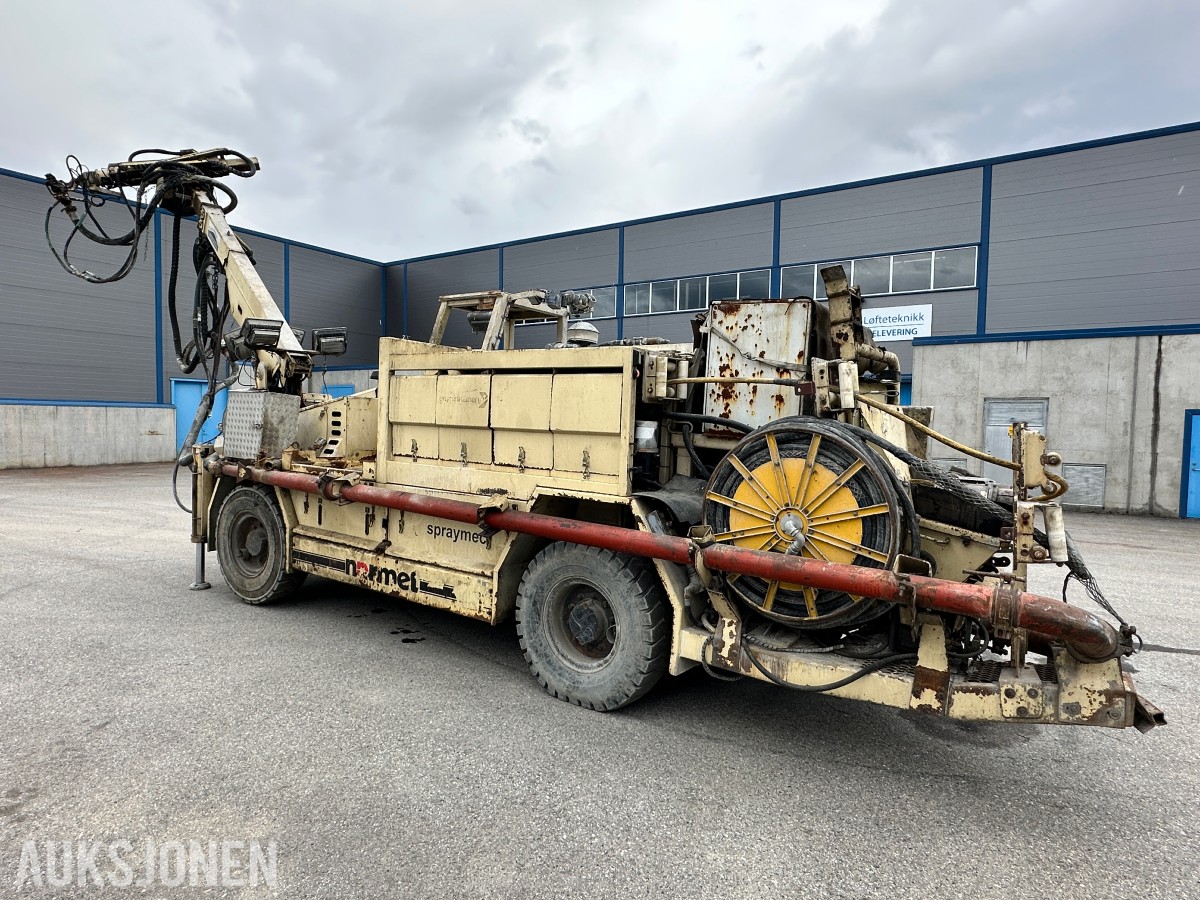 2008 Normet Spraymec 710 WPC tunnel-/sprøytebetongrigg, 4377 timer