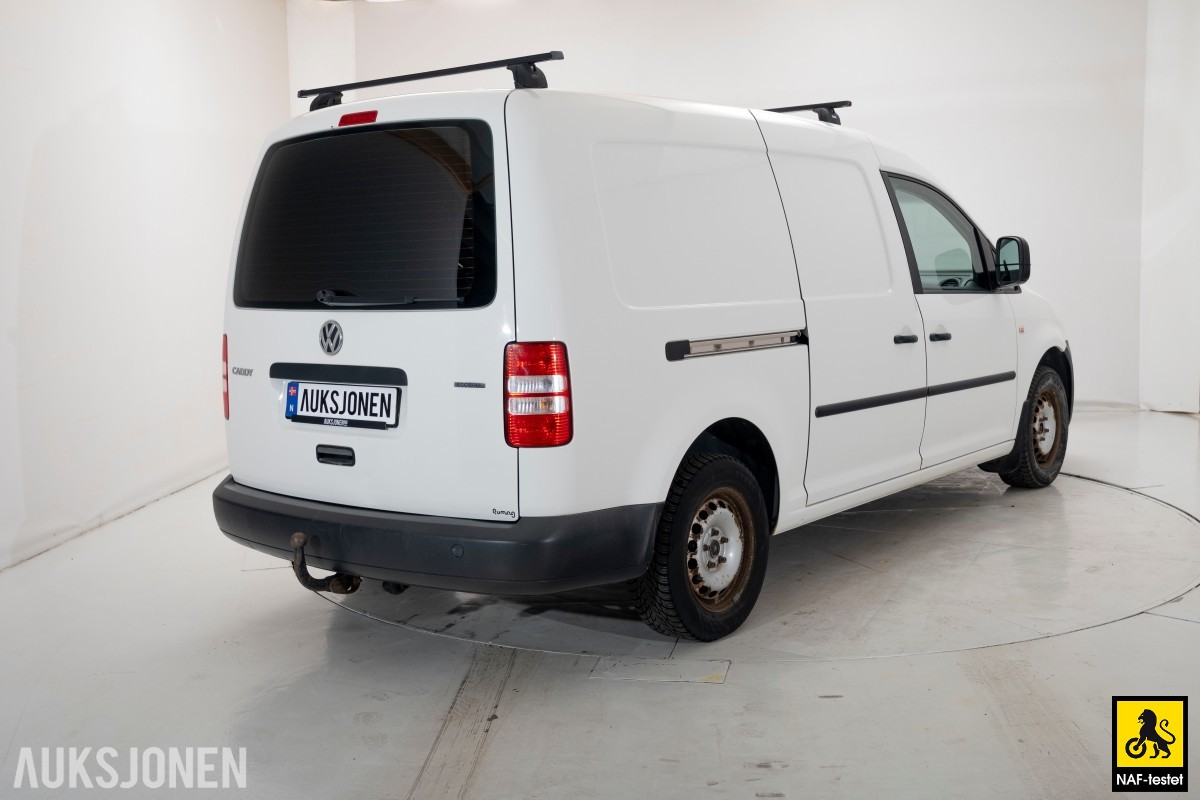 2012 Volkswagen CADDY MAXI 2.0 GASSDRIFT TILHENGERFESTE INNREDNING KUNSTLÆR