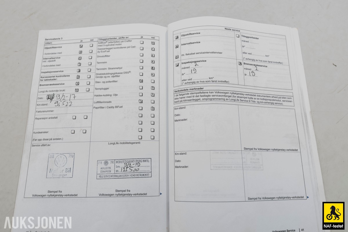 2012 Volkswagen CADDY MAXI 2.0 GASSDRIFT TILHENGERFESTE INNREDNING KUNSTLÆR