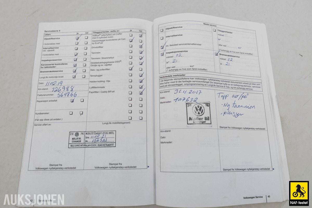 2012 Volkswagen CADDY MAXI 2.0 GASSDRIFT TILHENGERFESTE INNREDNING KUNSTLÆR