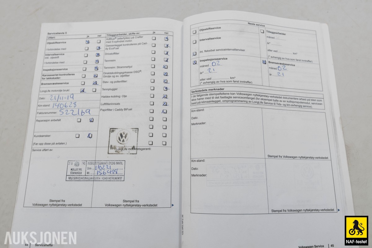 2012 Volkswagen CADDY MAXI 2.0 GASSDRIFT TILHENGERFESTE INNREDNING KUNSTLÆR