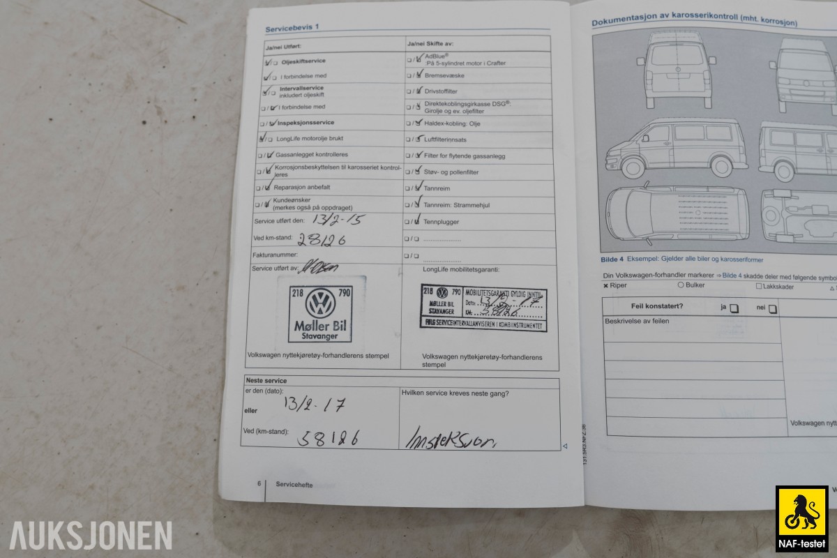 2013 Volkswagen CADDY 2.0 GASSDRIFT INNREDNING KUNSTLÆR