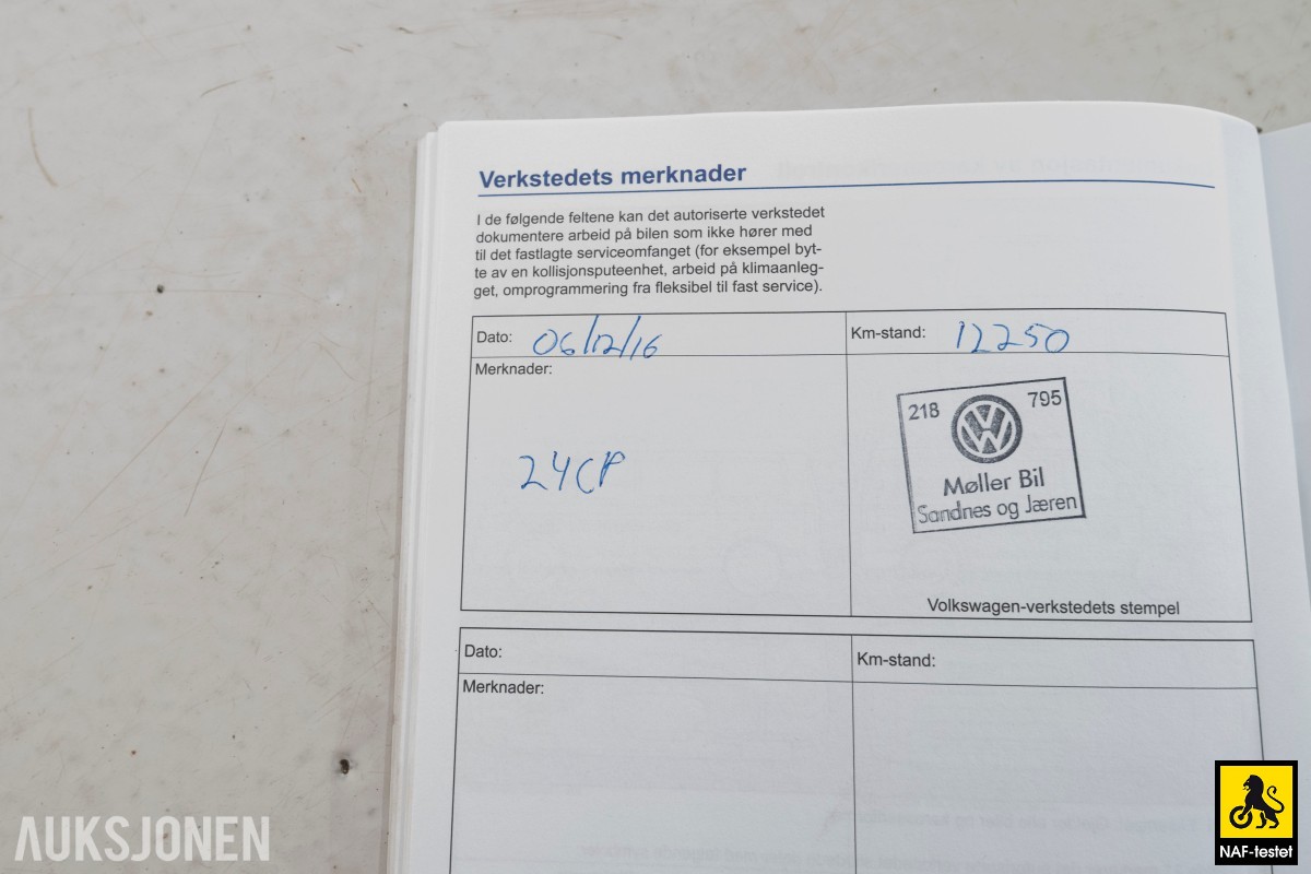 2016 Volkswagen CADDY 110HK TGI GASSDRIFT INNREDNING KUNSTLÆR CRUISE