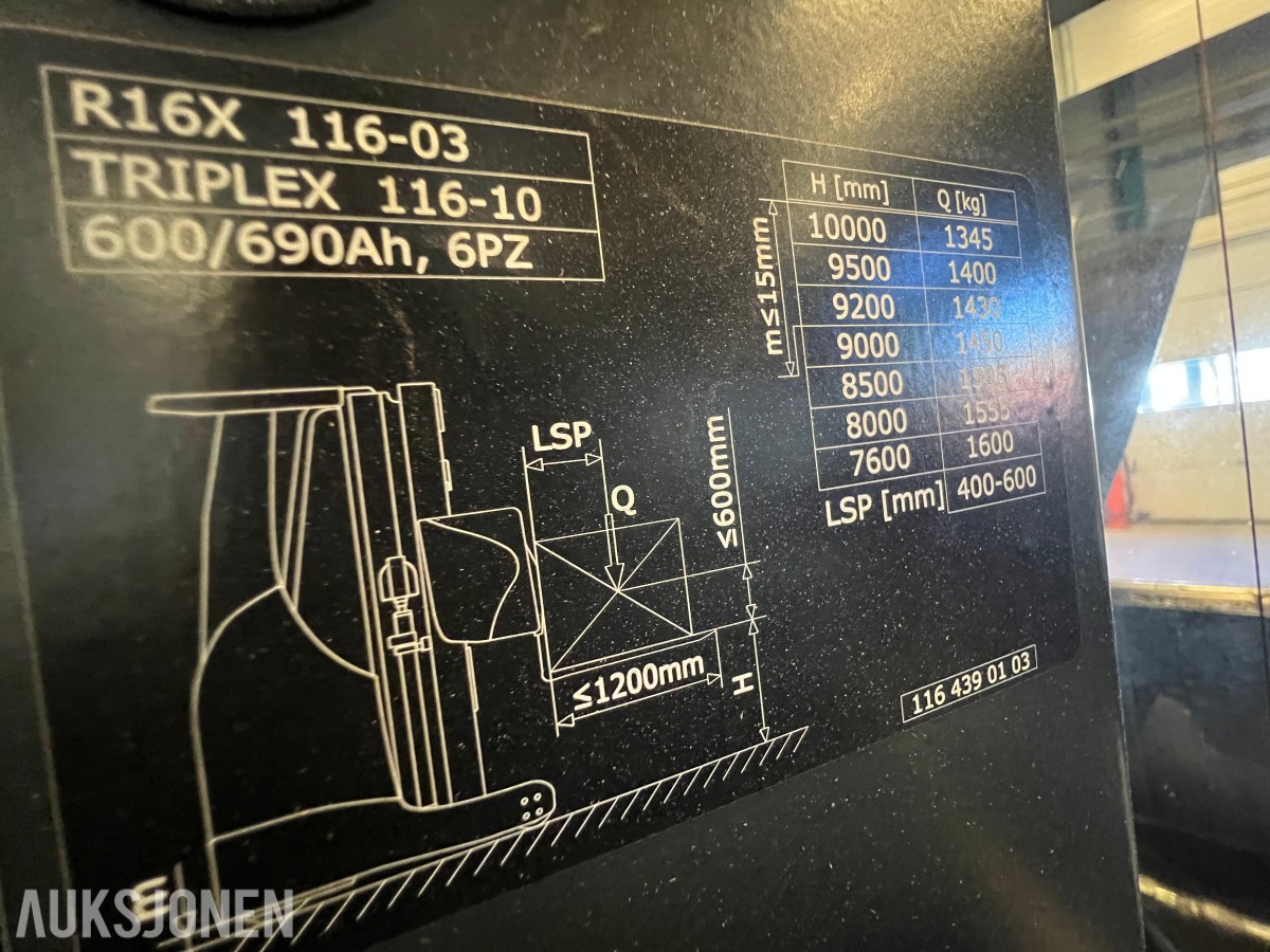 2020 Linde truck R16X