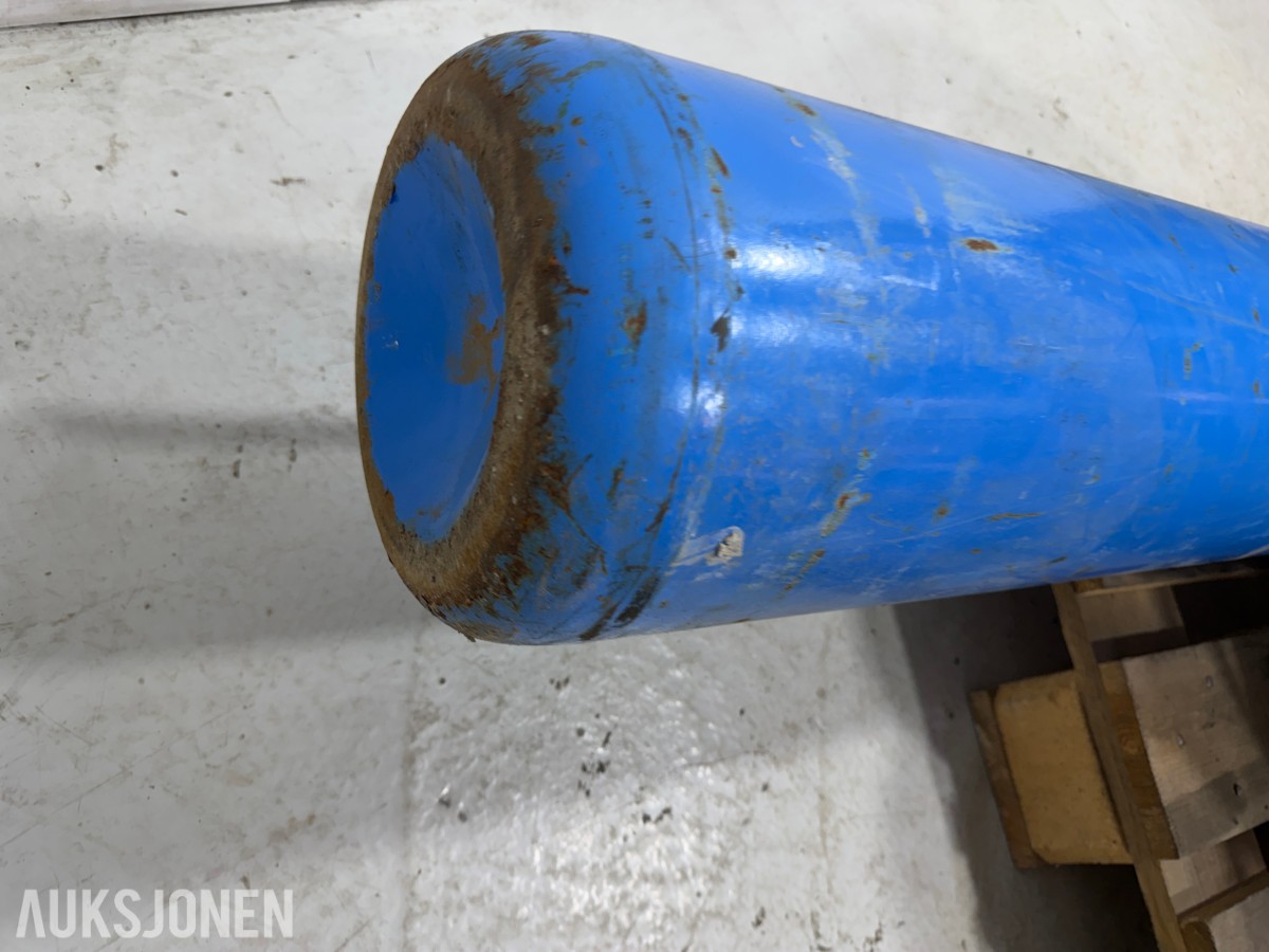 Gassflasker med argon og oksygen og tilbehør