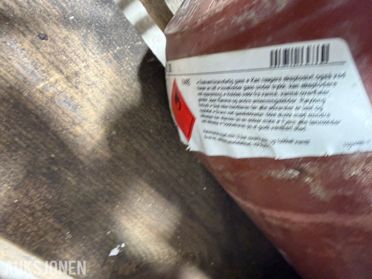 Gassflasker med argon og oksygen og tilbehør