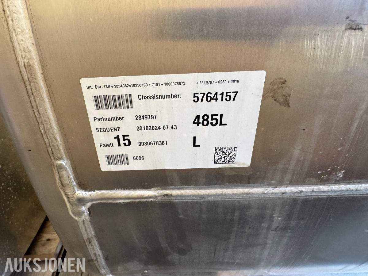 2024 Scania aluminium dieseltank 485 liter - ubrukt