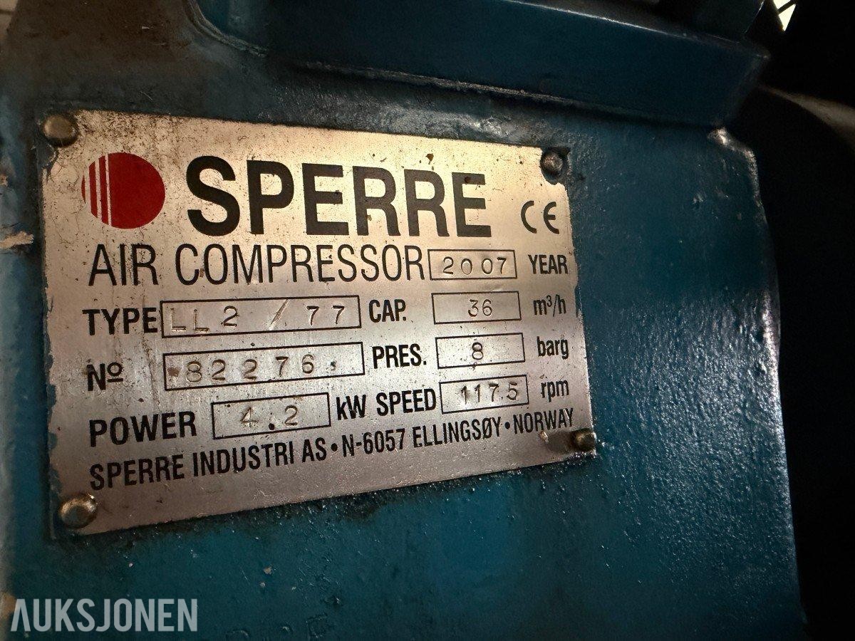 Sperre startluftkompressorer x3 selges samlet