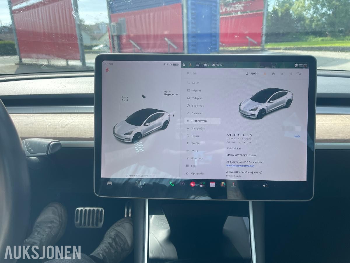 2019 Tesla Model 3 AWD Ryggekamera, Navigasjon, EU ok til 03.2028