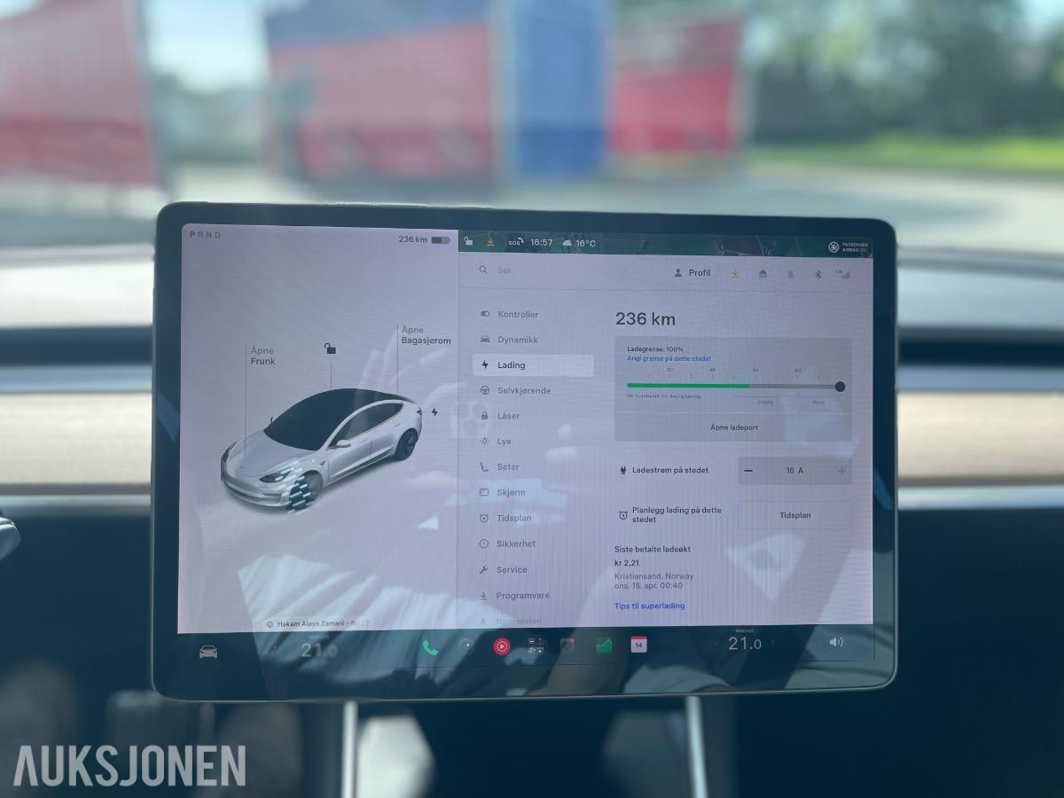 2019 Tesla Model 3 AWD Ryggekamera, Navigasjon, EU ok til 03.2028
