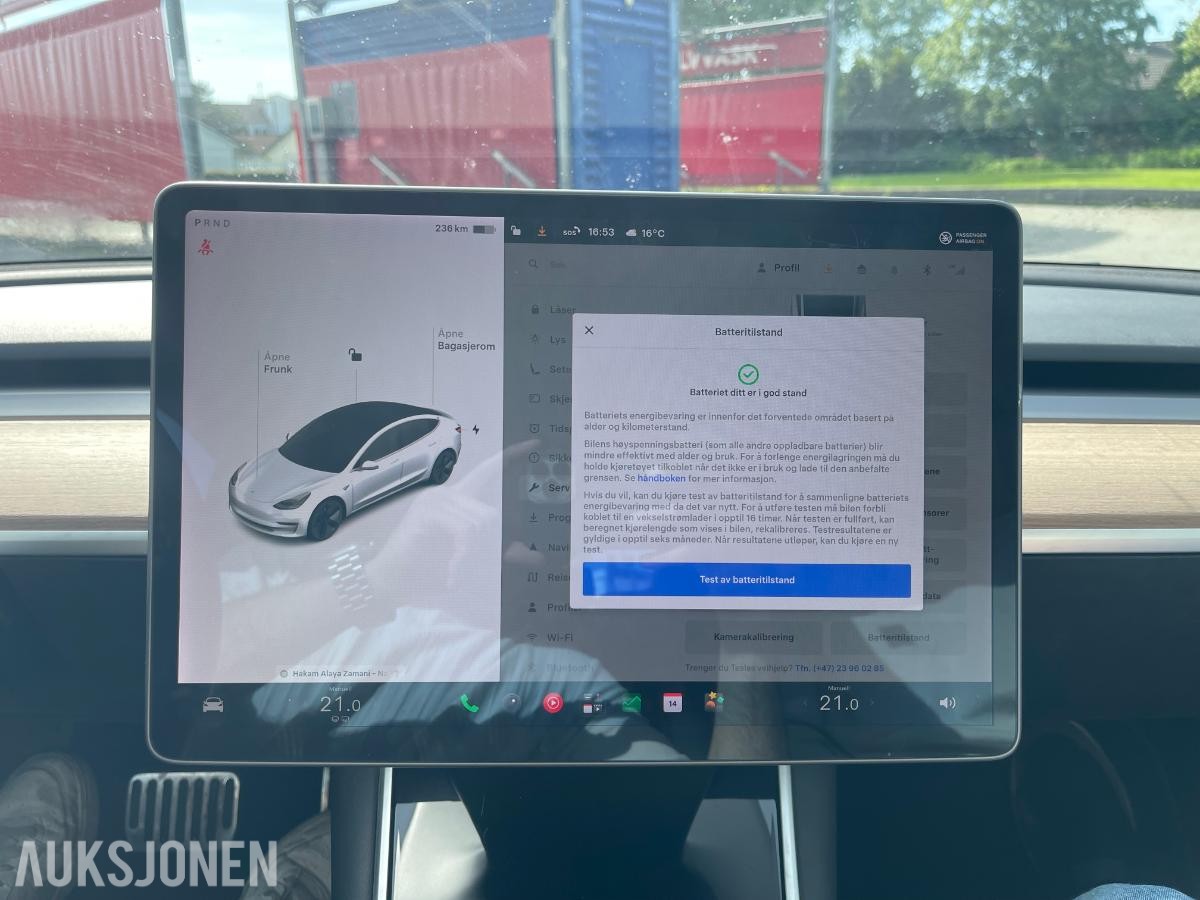 2019 Tesla Model 3 AWD Ryggekamera, Navigasjon, EU ok til 03.2028