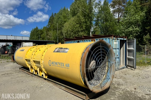2006 Removex LMT-H-160 tunellvifte med styringsenhet i 20 fot container.