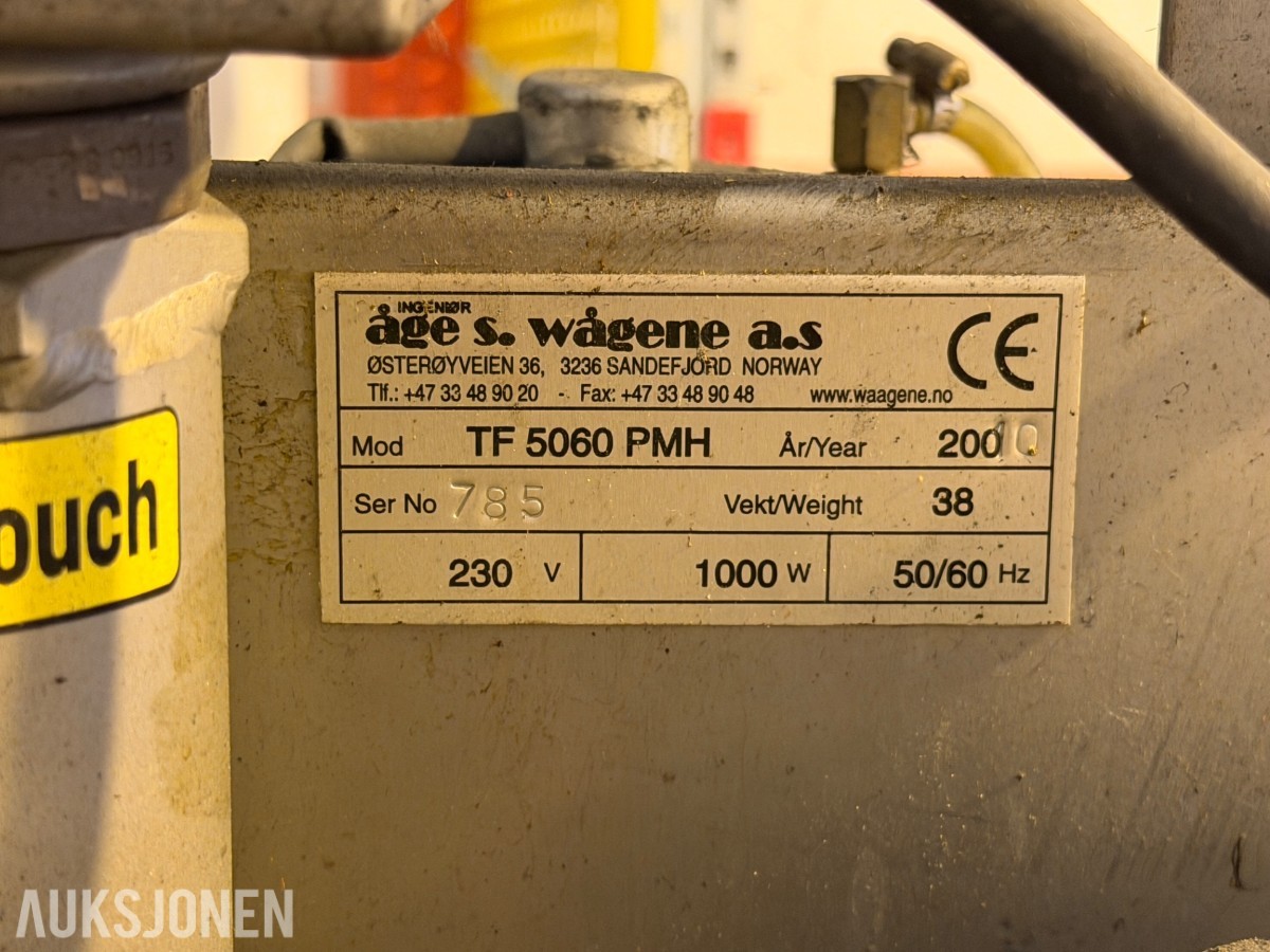 Maskin for oljefiltrering 600 liter