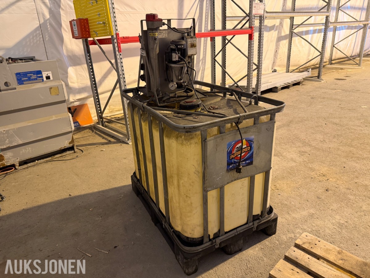 Maskin for oljefiltrering 600 liter