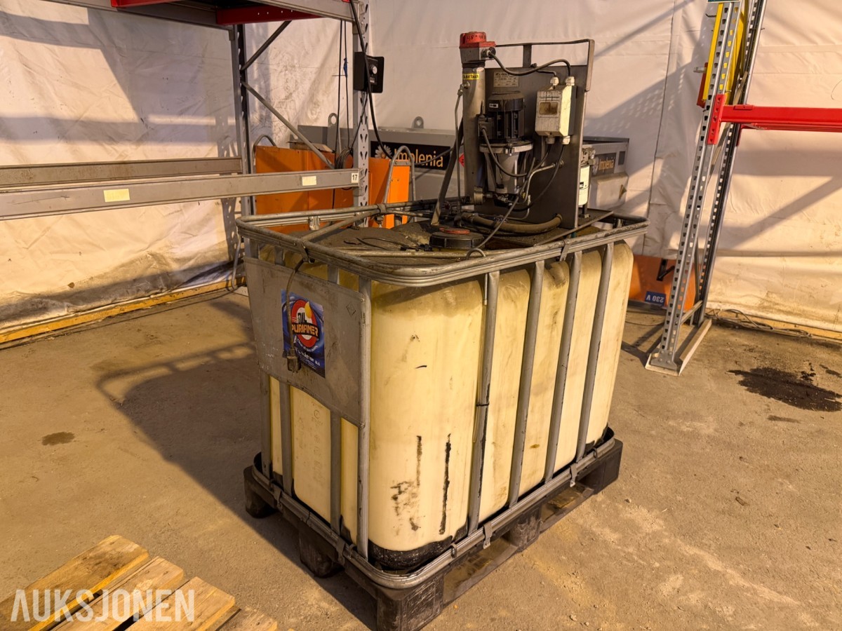 Maskin for oljefiltrering 600 liter