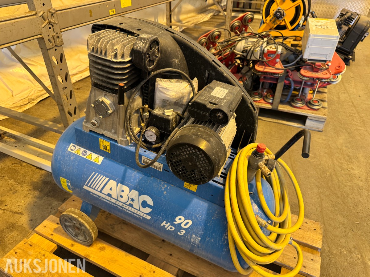 2022 Abac A39 90 HP3 kompressor med slange
