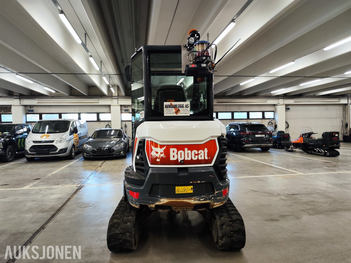 2024 Bobcat E27 Rototilt, 3 skuffer, klype,hamme,sentralsmøring