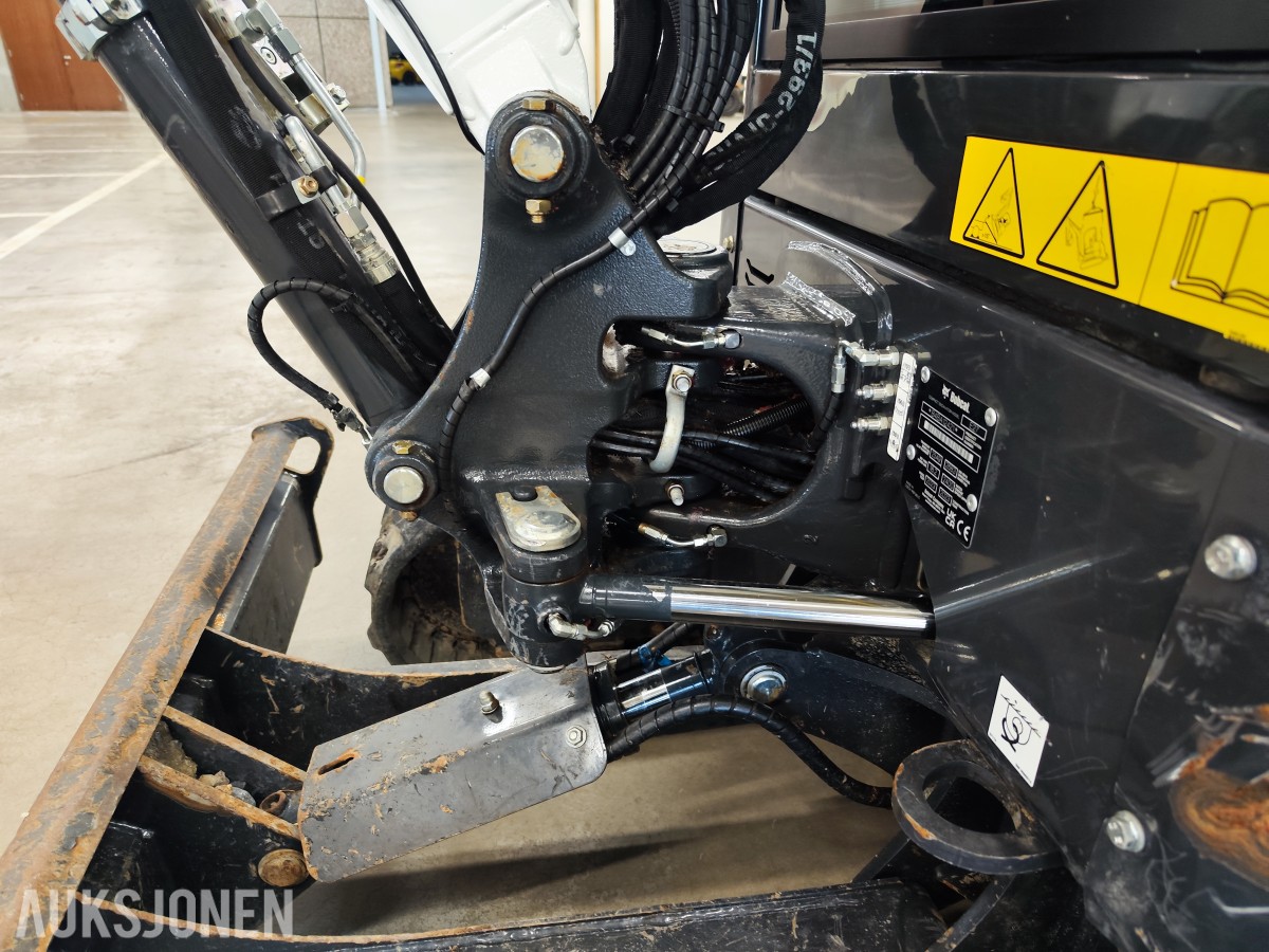 2024 Bobcat E27 Rototilt, 3 skuffer, klype,hamme,sentralsmøring
