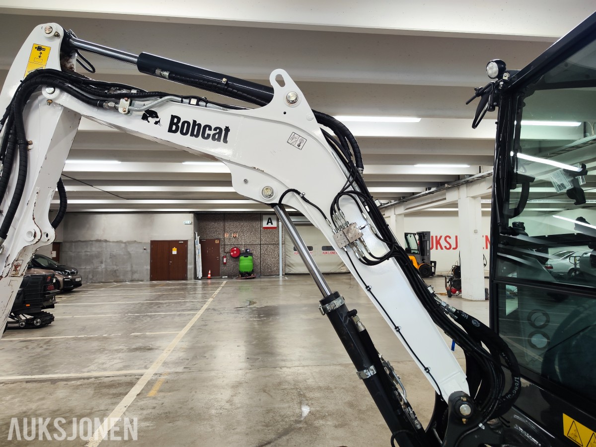 2024 Bobcat E27 Rototilt, 3 skuffer, klype,hamme,sentralsmøring
