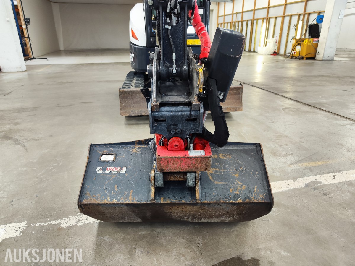 2024 Bobcat E27 Rototilt, 3 skuffer, klype,hamme,sentralsmøring