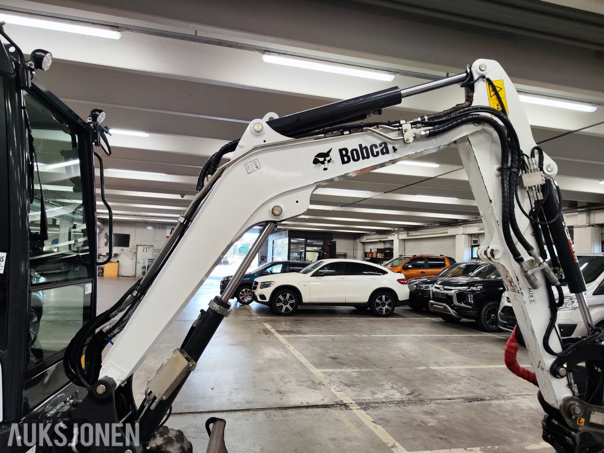 2024 Bobcat E27 Rototilt, 3 skuffer, klype,hamme,sentralsmøring