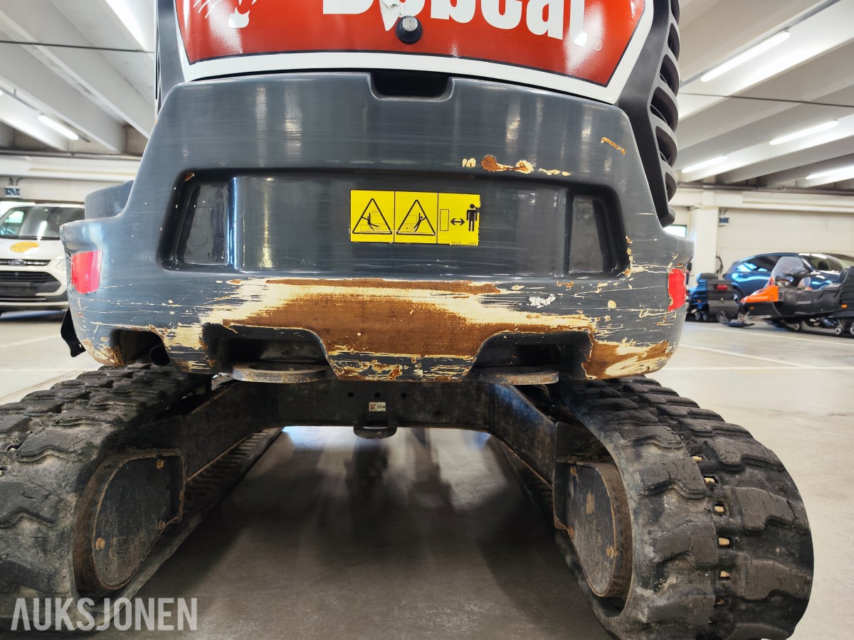 2024 Bobcat E27 Rototilt, 3 skuffer, klype,hamme,sentralsmøring