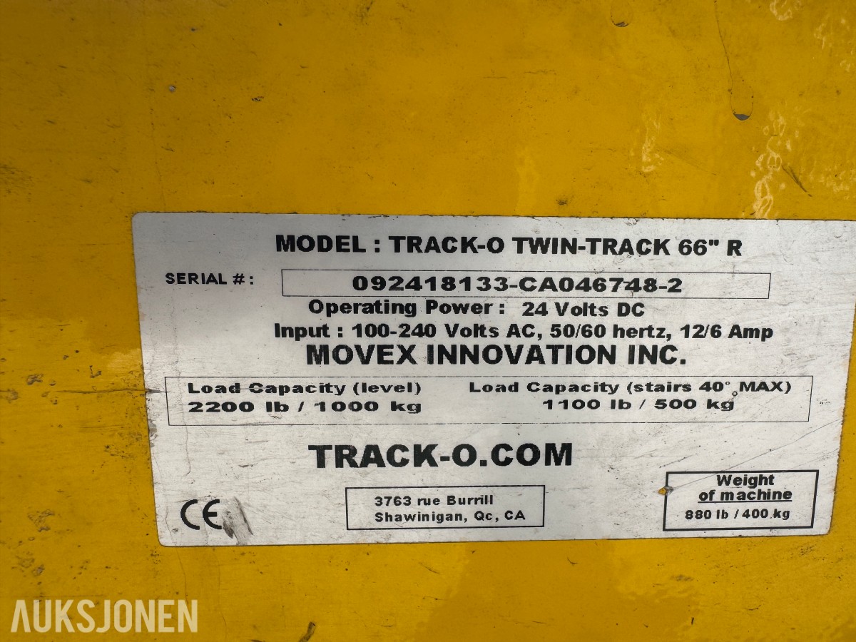 Movex Twin-Track 66 - beltegående transportvogn / beltefrakter