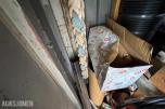 Container med rørdeler og diverse