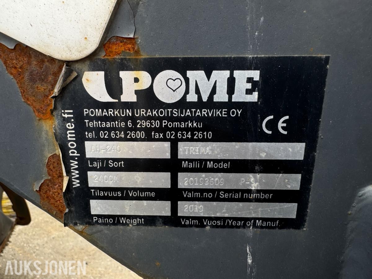 2019 Pome AH-240 frontkost m/ trimafeste
