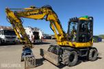 2024 Komatsu PW98 MR Hjulgraver med knekkbom, skjær, støttelabber, og fast sorteringsklype - Kun 1095 timer