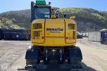 2024 Komatsu PW98 MR Hjulgraver med knekkbom, skjær, støttelabber, og fast sorteringsklype - Kun 1095 timer