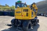 2024 Komatsu PW98 MR Hjulgraver med knekkbom, skjær, støttelabber, og fast sorteringsklype - Kun 1095 timer