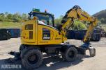 2024 Komatsu PW98 MR Hjulgraver med knekkbom, skjær, støttelabber, og fast sorteringsklype - Kun 1095 timer
