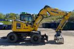 2024 Komatsu PW98 MR Hjulgraver med knekkbom, skjær, støttelabber, og fast sorteringsklype - Kun 1095 timer