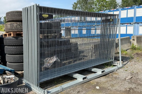 Schake byggegjerder med stativ / 20stk